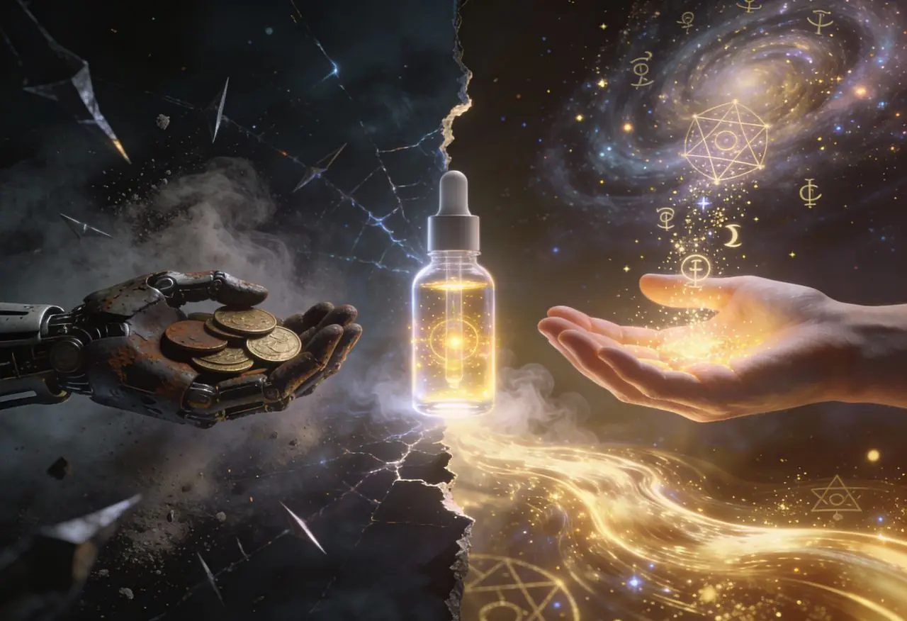 別再像個溺水者死抓著救生圈！當你敢對宇宙「兩手一攤」，金錢就會像氧氣一樣自動灌進來